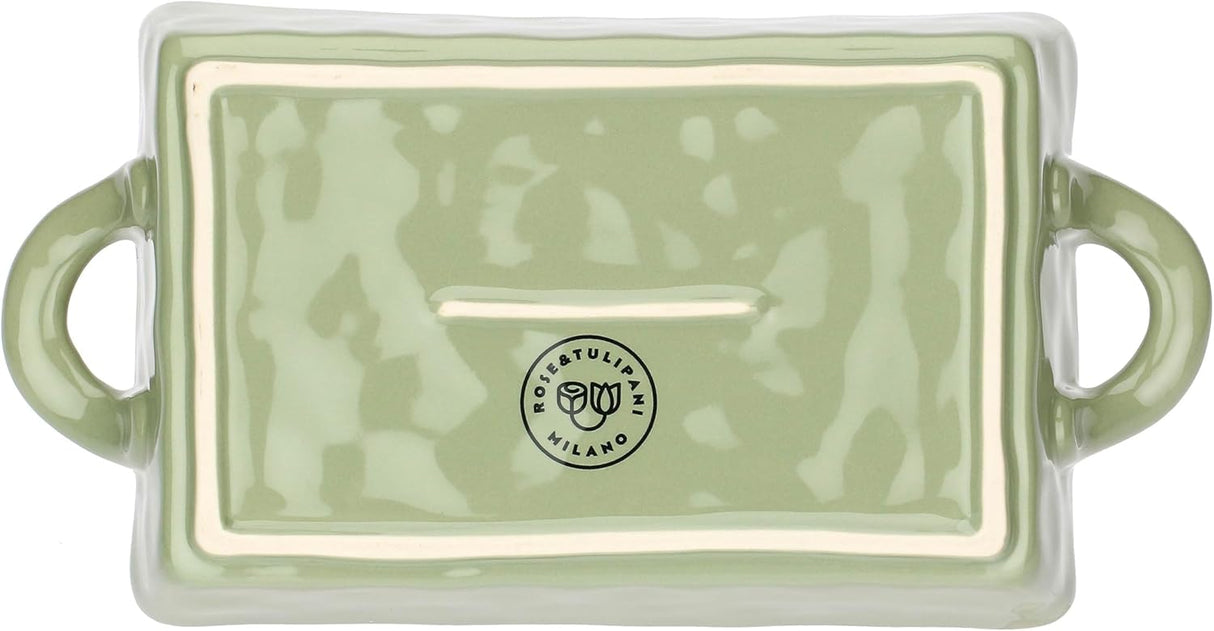 rose tulipani concerto verde oliva teglia 29 x 15 x 6 cm ean 8018594650183