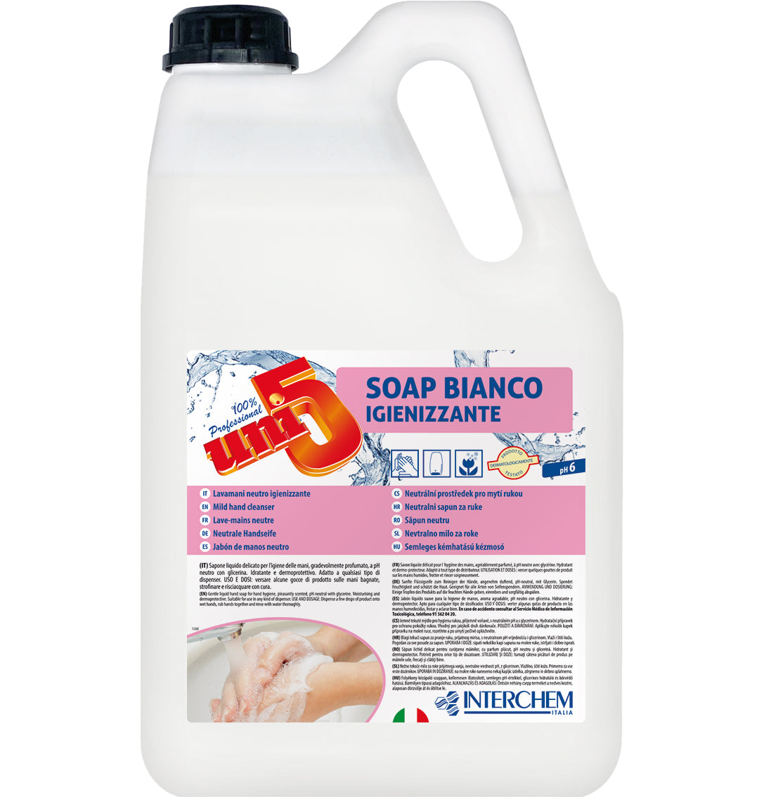 interchem italia interchem italia uni5 sapone neutro igienizzante 5 kg ean 8007134104002