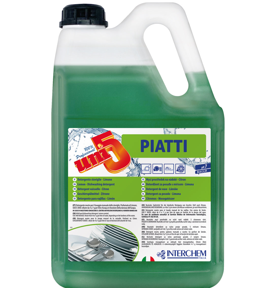 interchem italia interchem italia uni5 detergente piatti lavaggio manuale 5 kg ean 8007134104057