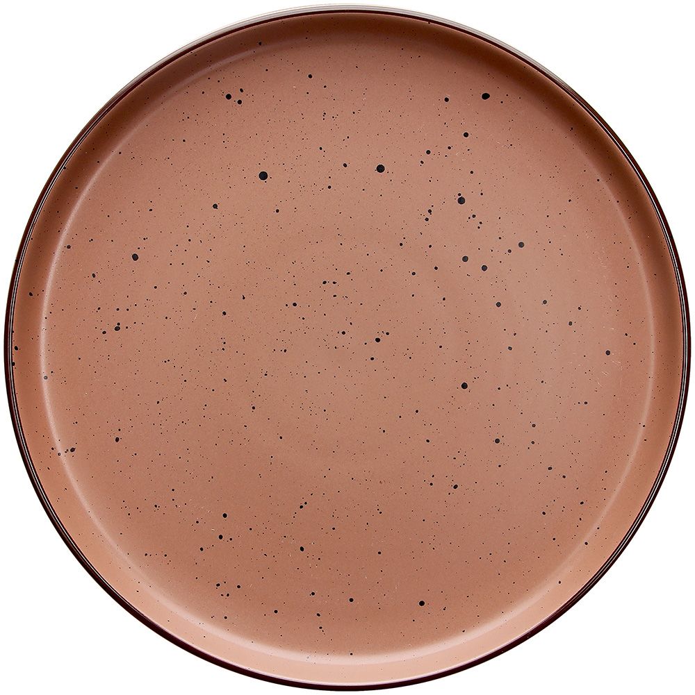 Tognana Urban Bruges Piatto Piano in Stoneware Rosso Terra Ø27xH2,5 cm – Piatto Elegante in Gres per la Tavola