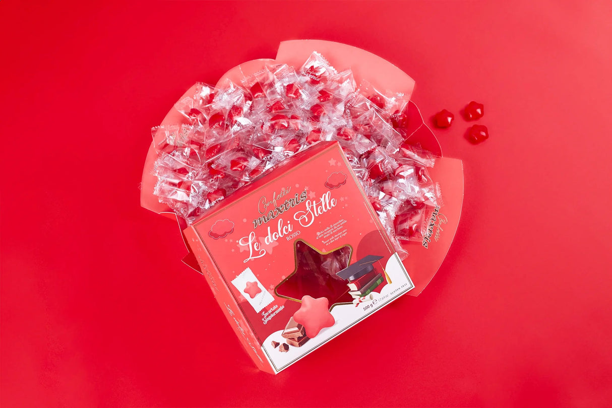 Maxtris Confetti Sweet Stars Rouge 500gr