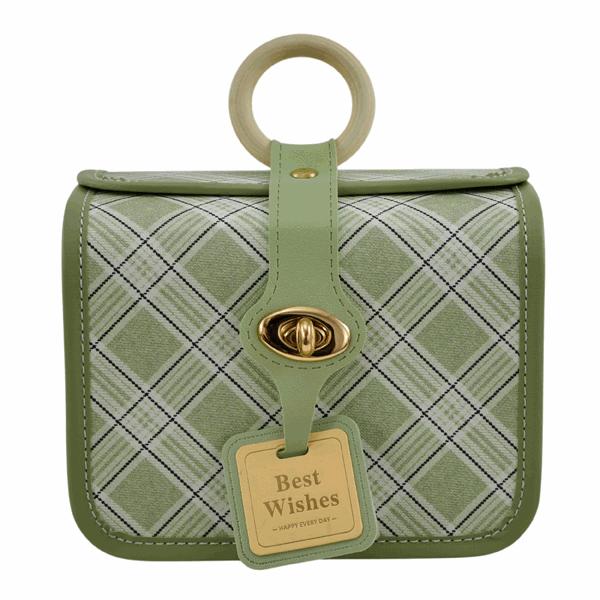 L'Arcolaio Bauletto Rettangolare Piccolo Vintage Green 17,8x12,7x14 cm