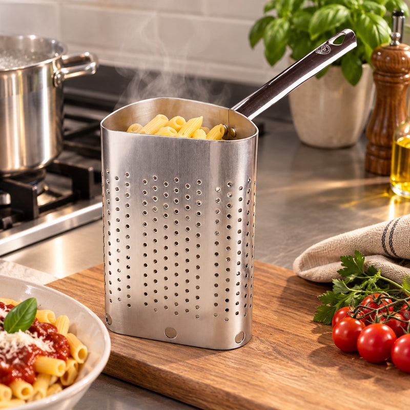 Agnelli Passoire Spicchio Alto 1/2 en Aluminium Ø36 cm – Passoire Professionnelle pour Cuisine