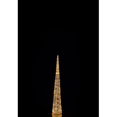 Sapin Ad Trend en fer et PE doré avec 600 LED H 150cm