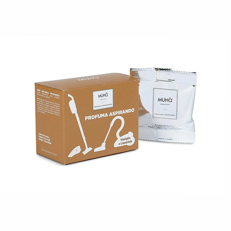 Muhà Lot de 5 sachets de parfums pour aspirateur Vanille et réglisse