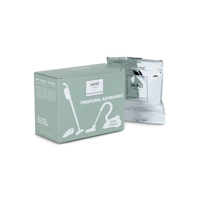 Muhà Set de 5 sachets parfumés pour aspirateur Cuir et Fruits