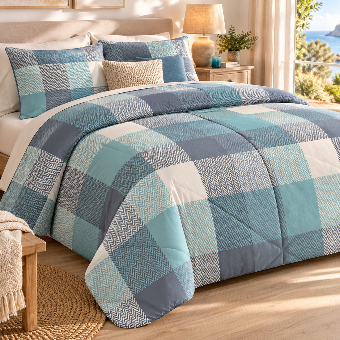 Androni Giocattoli Trapunta Matrimoniale Cortina – Trapunta Invernale per Letto Matrimoniale, Calda e Decorativa, 2 Fantasie Assortite 1 Pz