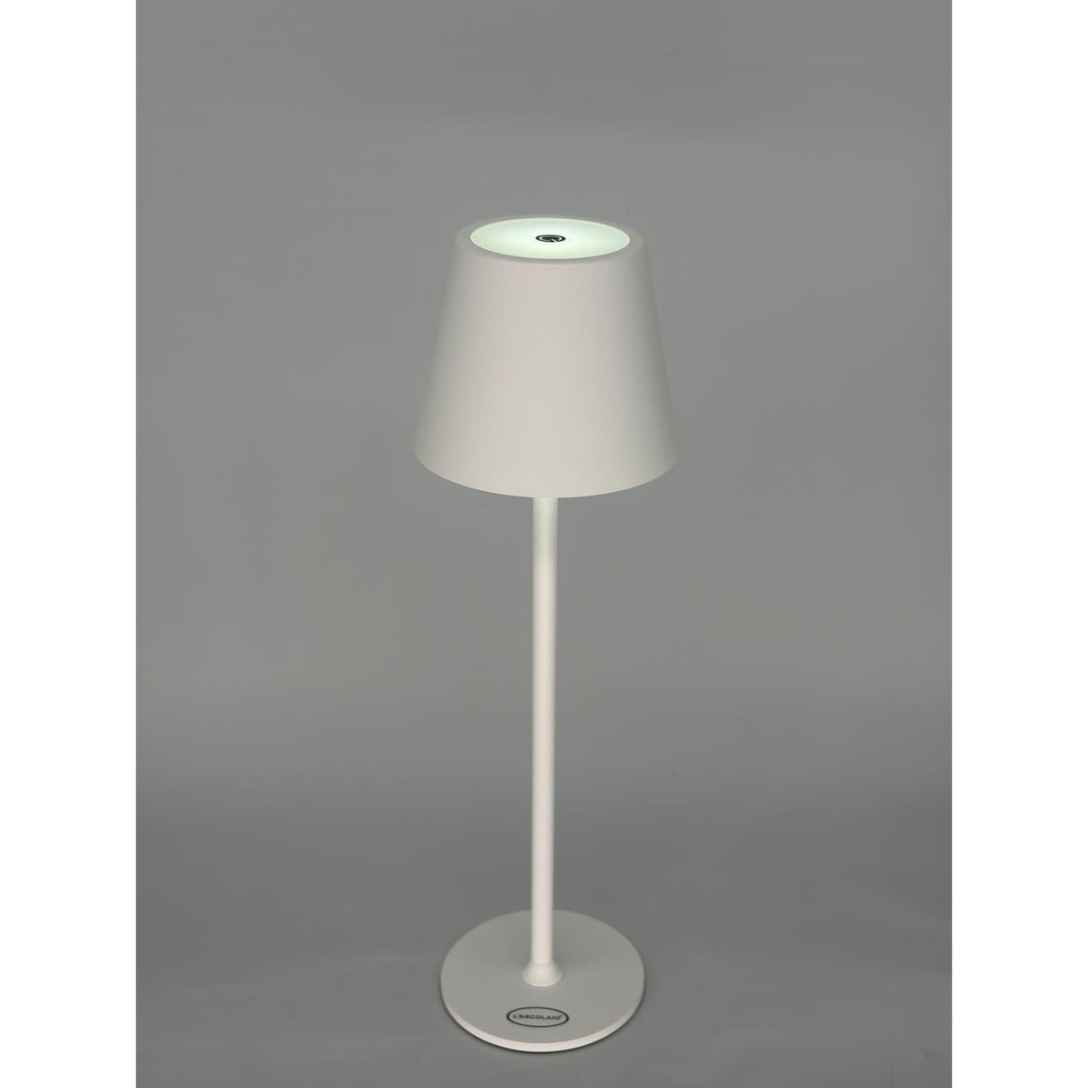 L'Arcolaio Lampe LED Tactile Rechargeable H 38 Cm 10 x 10 Cm IP54 Round Pro Blanc