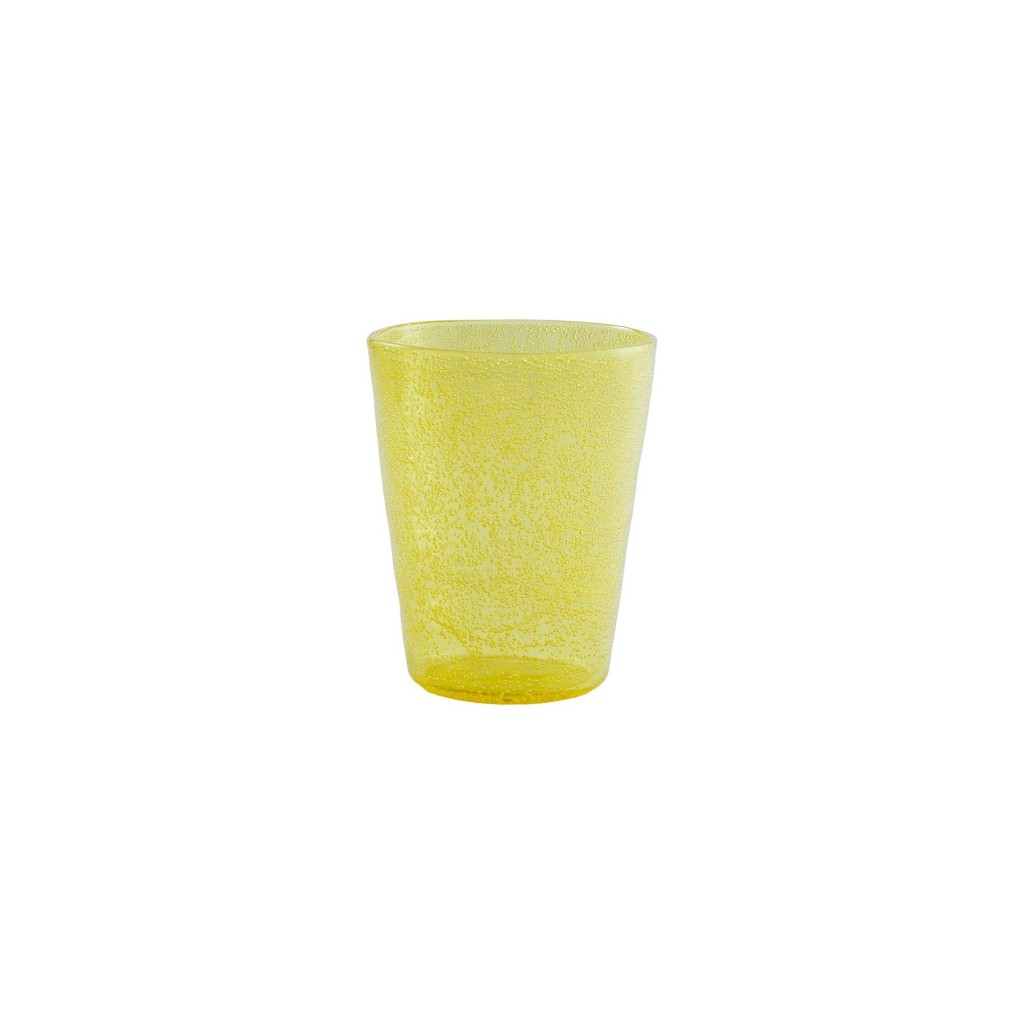 Zani Serafino Memento Synth Verre à Eau Jaune en Méthacrylate