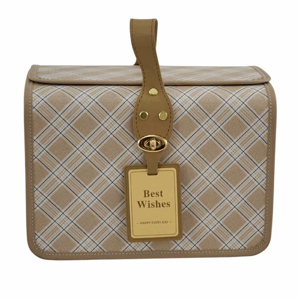 L'Arcolaio Bauletto Rettangolare Grande Vintage Brown 28,8x20,7x20 cm