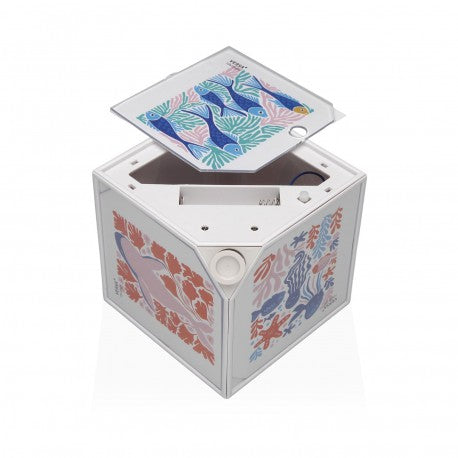 Verse Cube Photo Blanc "Juno" 10x10