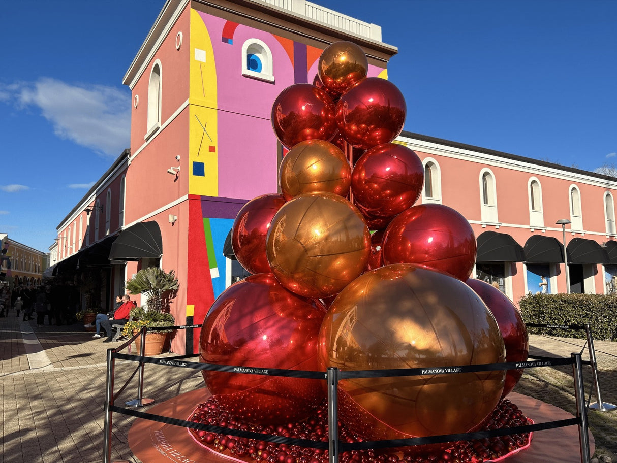 Boule à facettes décorative EDG Enzo De Gasperi D 150 cm Rouge