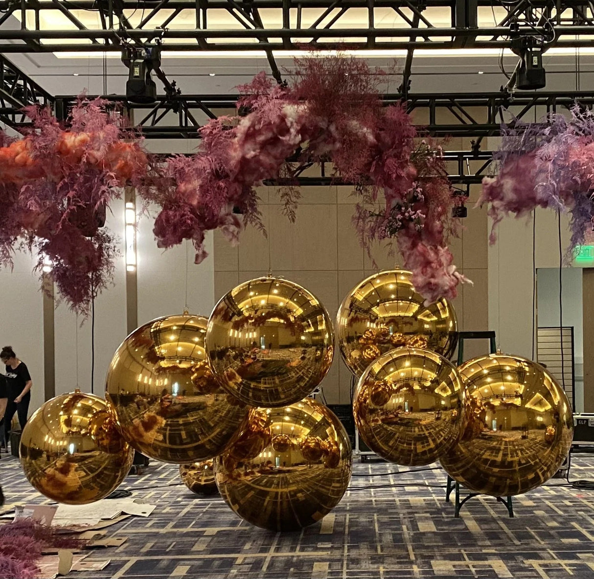 Boule à facettes décorative EDG Enzo De Gasperi D 150 cm Or