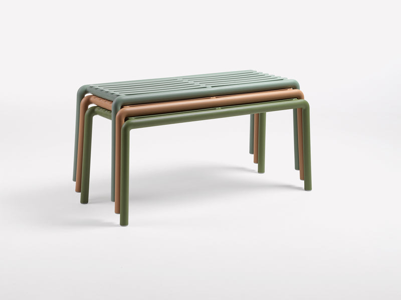 Nardi Doga Bench New Panchina da Esterno Marsala 102,5 x 44 x 39 cm – Panchina Moderna per Giardino e Terrazzo