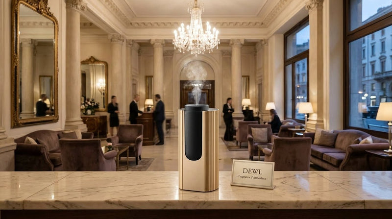 DESSENZE Dessenze Diffuseur de Parfum Haute Pression Mini Tower Gris Anthracite – Diffuseur d'Ambiance Fruits Rouges