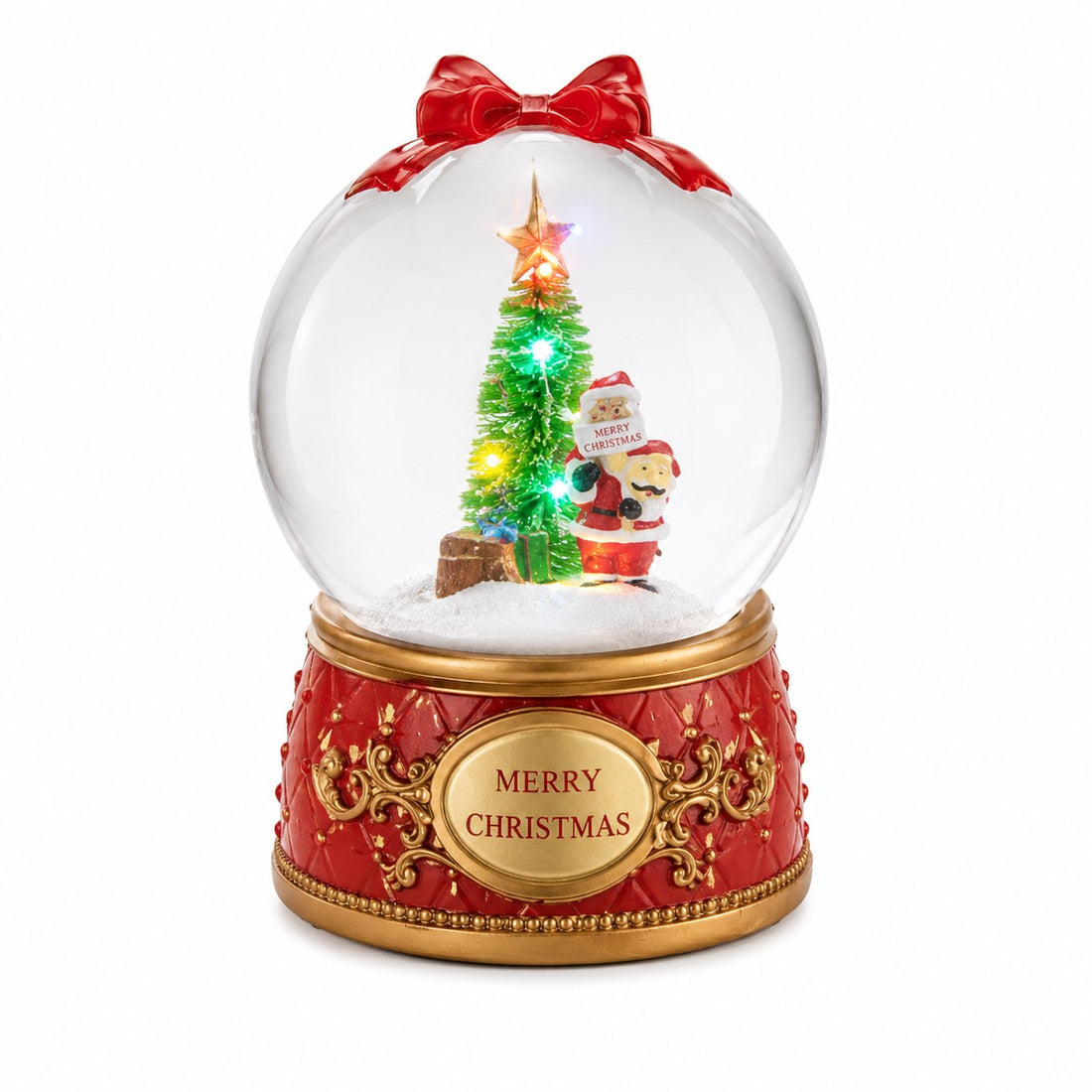 ad trend palla di neve natalizia con led decorazione luminosa da interno assortita 1 pz ean 8057586267244