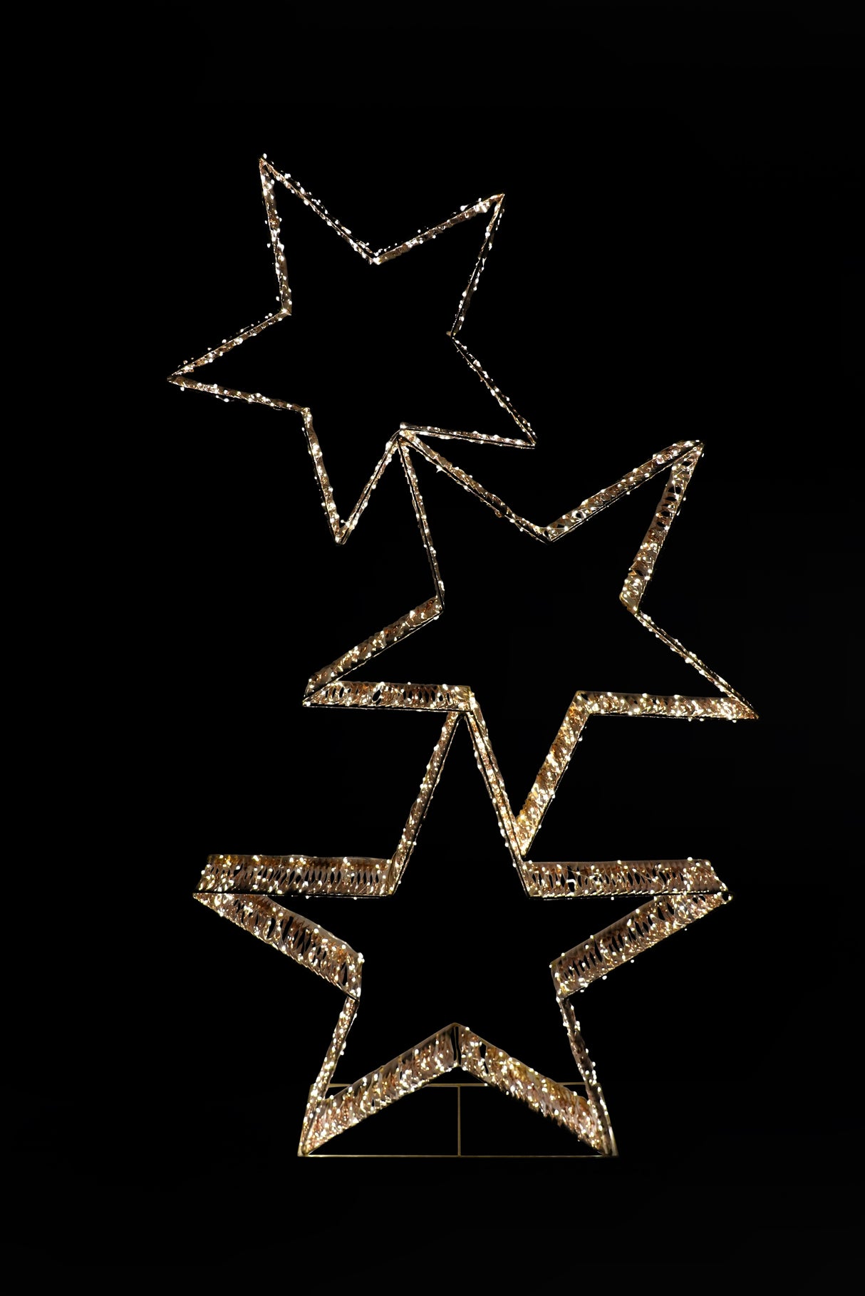 arpimex arpimex decorazione 3 stelle di natale 100 x 14 x 180 cm con led luce calda ean 8018318555473