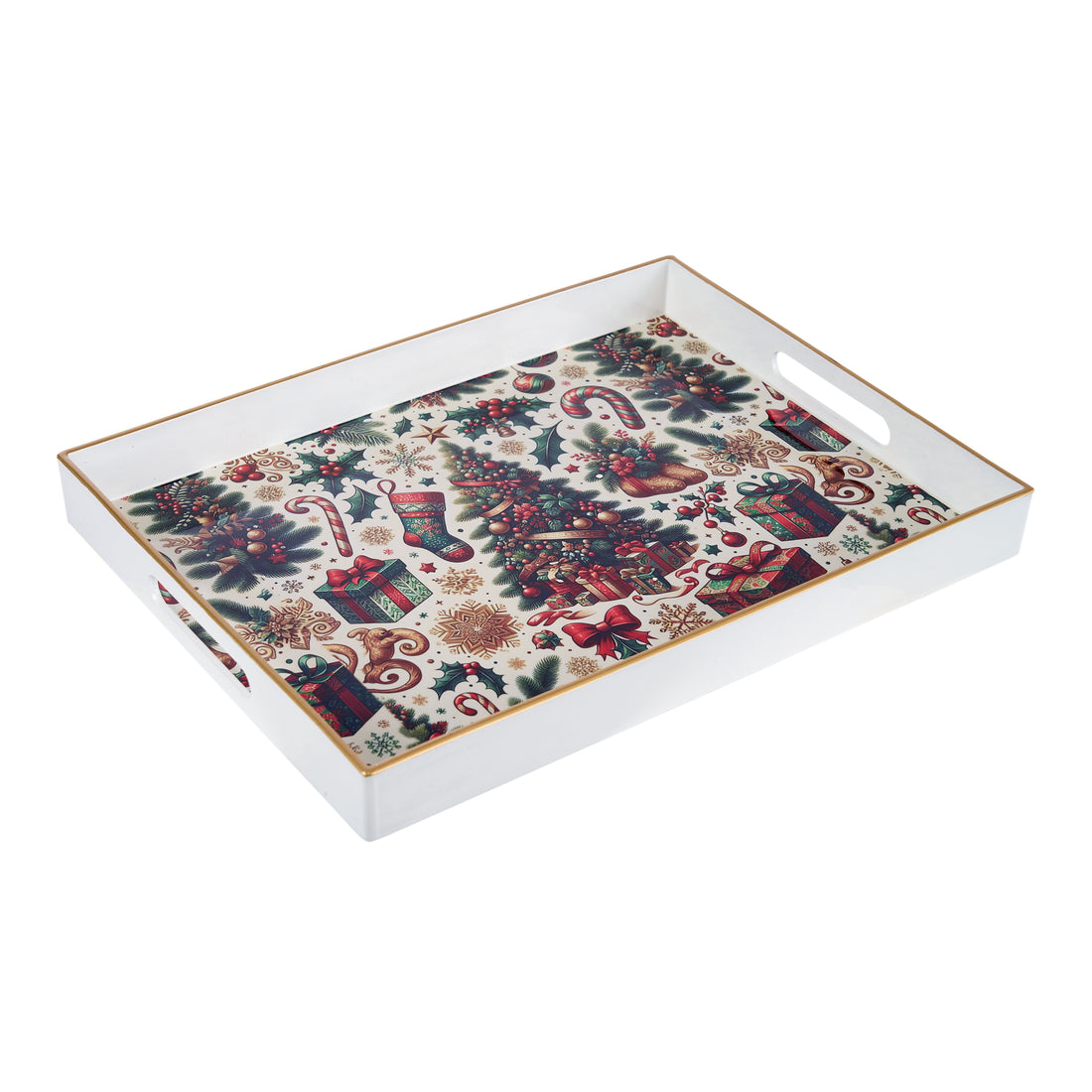 arpimex arpimex vassoio decorato natalizio 40 x 30 cm legno multicolor ean 8018318504532