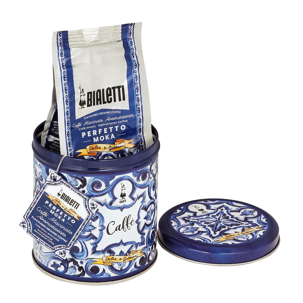 bialetti bialetti dolce e gabbana caffe macinato autentico con latta 200 gr blu mediterraneo ean 8006363074452