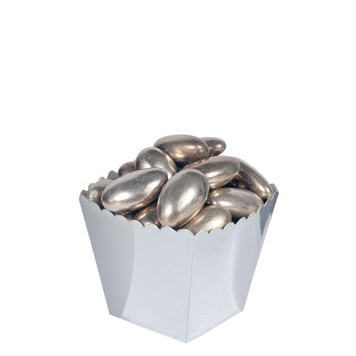 big party big party sweety box mini 4 x 55 x 4 cm silver metal portaconfetti cf 12 pz ean 8020834815597