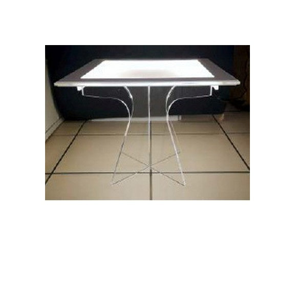 bigiemme bigiemme alzata plexiglass trasparente per top led 48x48 cm h 40 cm