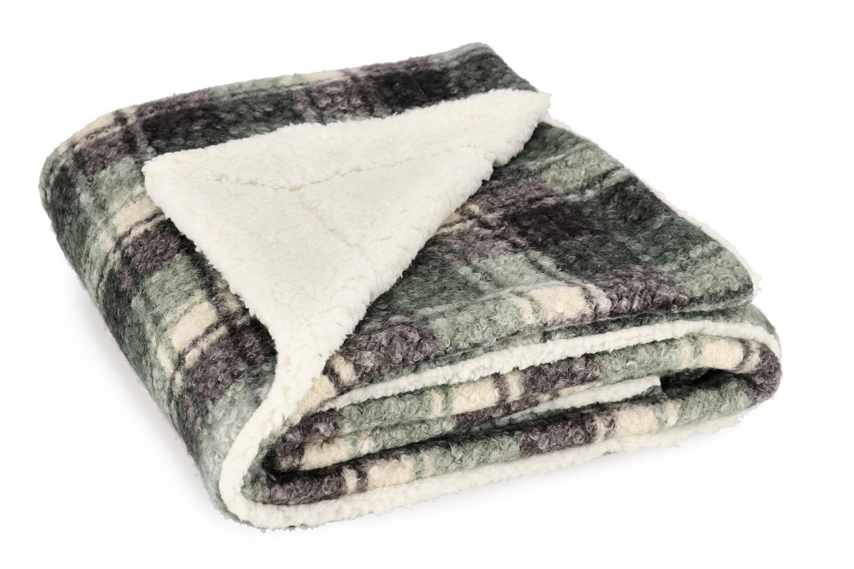 bizzotto bizzotto plaid di natale laurence quadri 130 x 160 cm verde ean 8051836723375