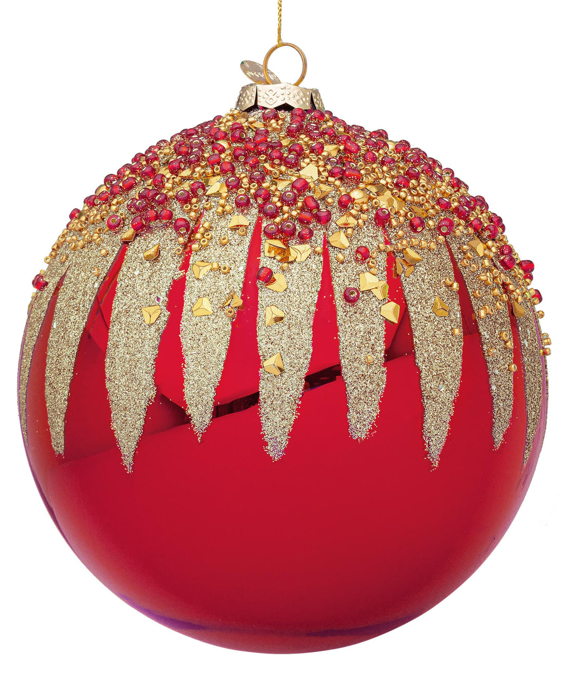 bizzotto bizzotto sfera di natale firework d 150 mm vetro rosso ean 8051836658363