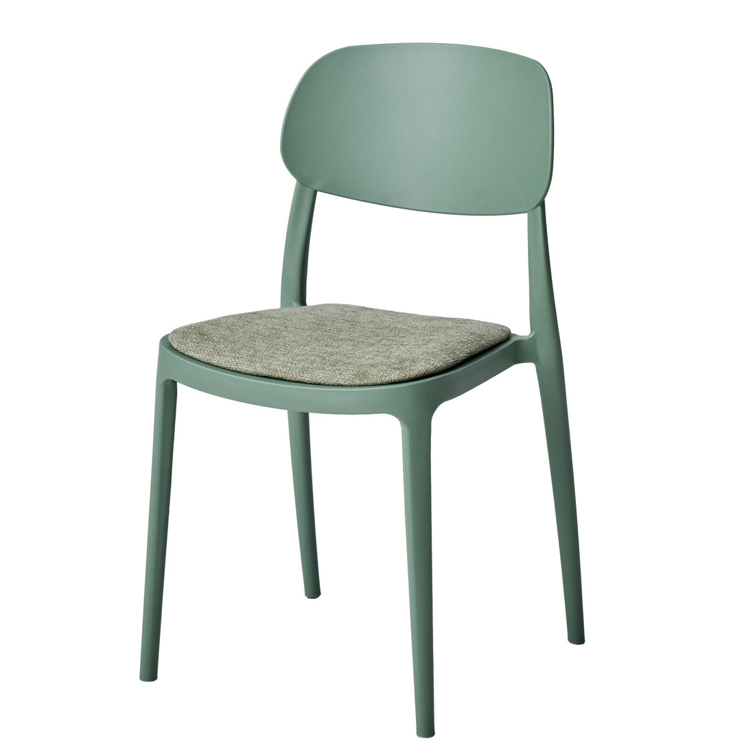 di mo di mo sedia yulia in polipropilene con seduta in tessuto verde salvia 515x42x815 cm ean 8010402523290