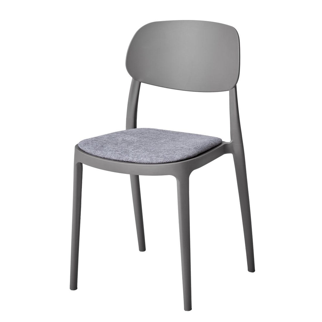 di mo di mo sedia yulia in pp con seduta in tessuto grigio medio 515 x 42 x 815 cm sedia moderna e resistente ean 8010402523283
