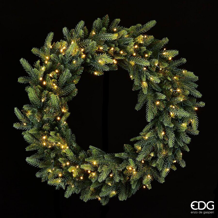edg enzo de gasperi corona natale luxury con 150 led h 80 cm 570 tips ean 8056372908842