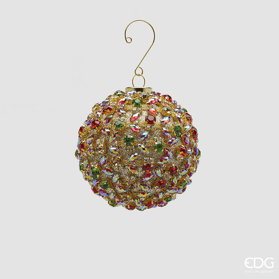 edg enzo de gasperi edg enzo de gasperi addobbo palla godiva di natale d 8 cm multicolor ean 8059824543660