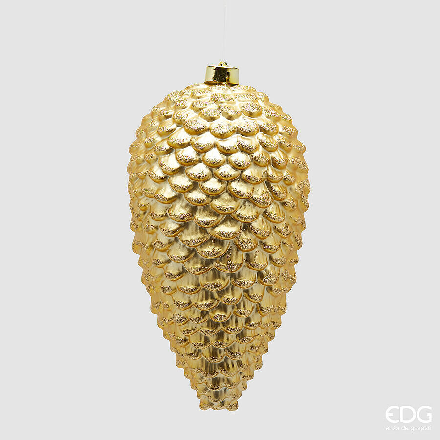edg enzo de gasperi edg enzo de gasperi addobbo pigna natale h 25 cm gold ean 8059824523181