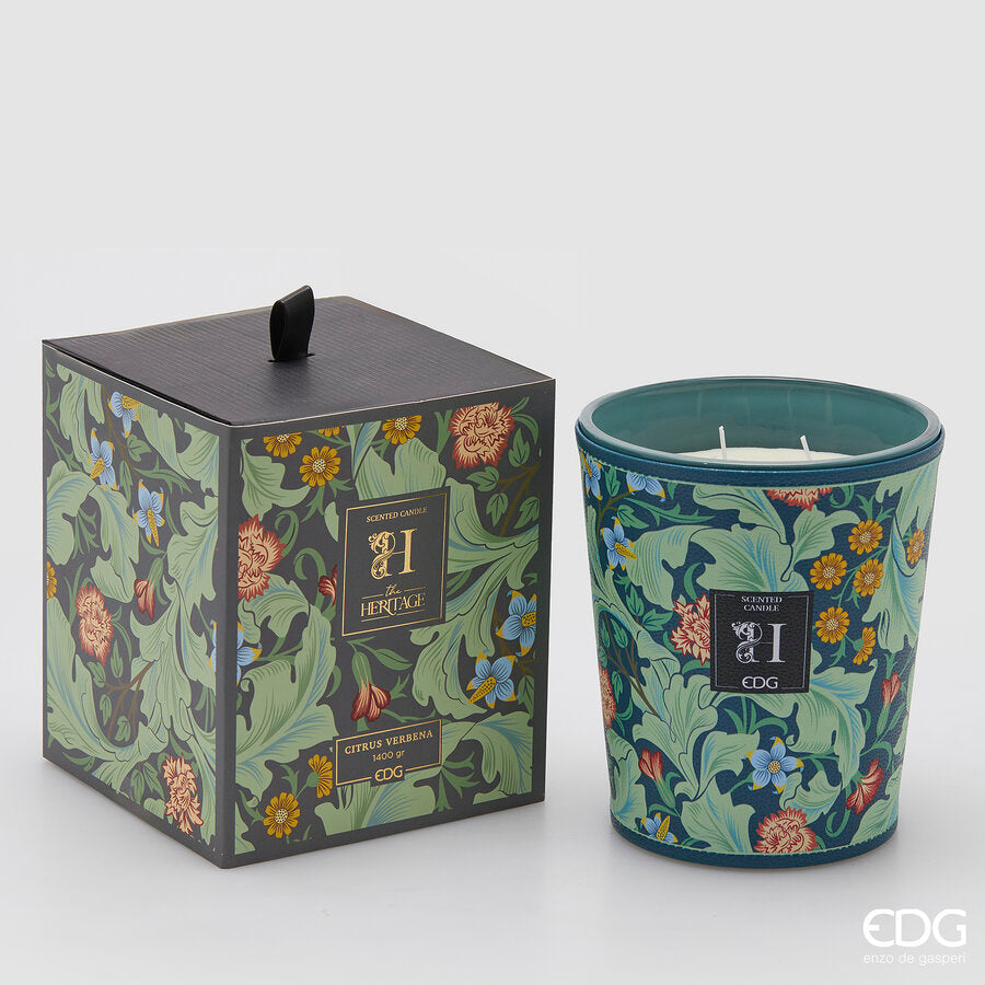 edg enzo de gasperi edg enzo de gasperi candela heritage con profumo h 18 cm citrus verbena ean 8059824526076