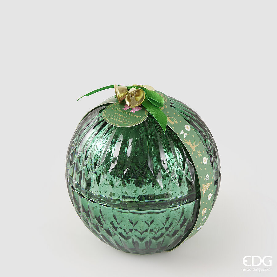 edg enzo de gasperi edg enzo de gasperi candela sfera di natale vetro d 13 cm greenwood breeze vert ean 8059824545145