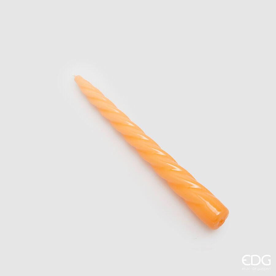 edg enzo de gasperi edg enzo de gasperi candela stelo twist h 23 cm d 22 mm cf 10 pz salmone ean 8059824153449