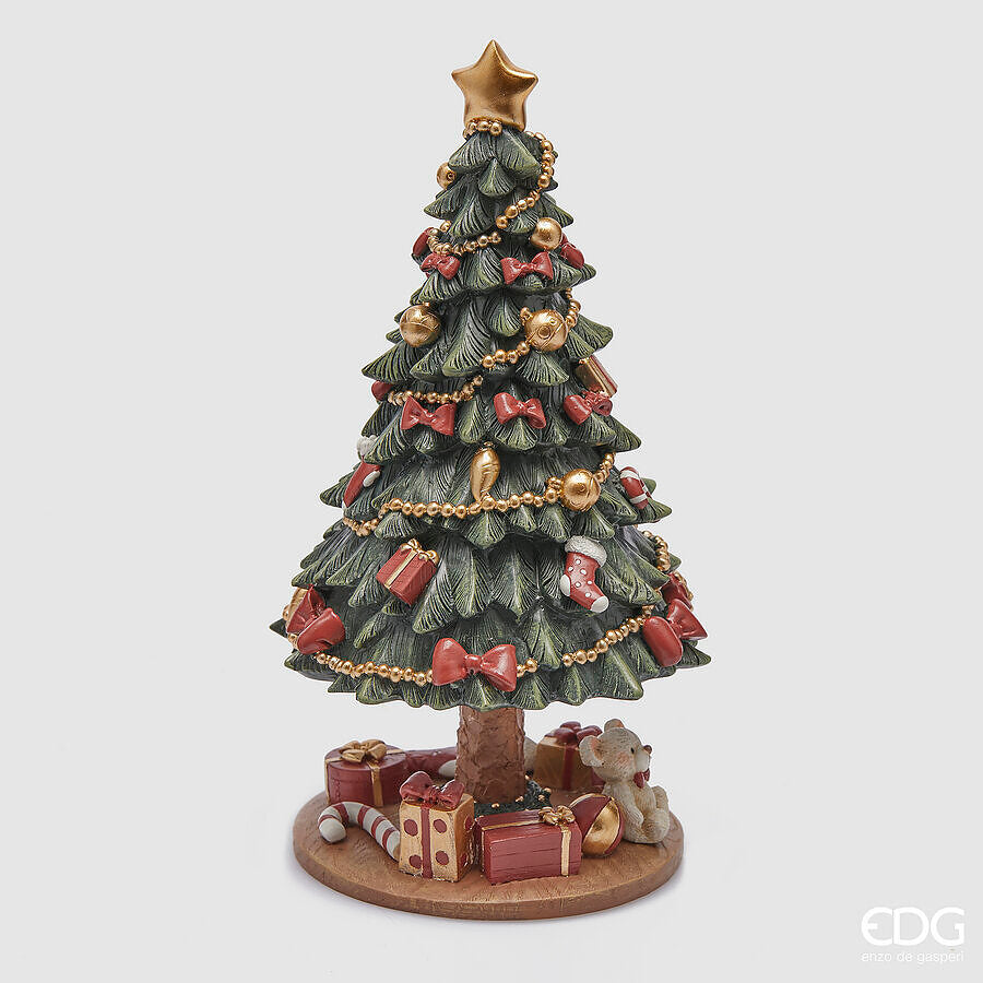 edg enzo de gasperi edg enzo de gasperi carillo pino di natale h 23 cm d 13 cm green red ean 8059824402837