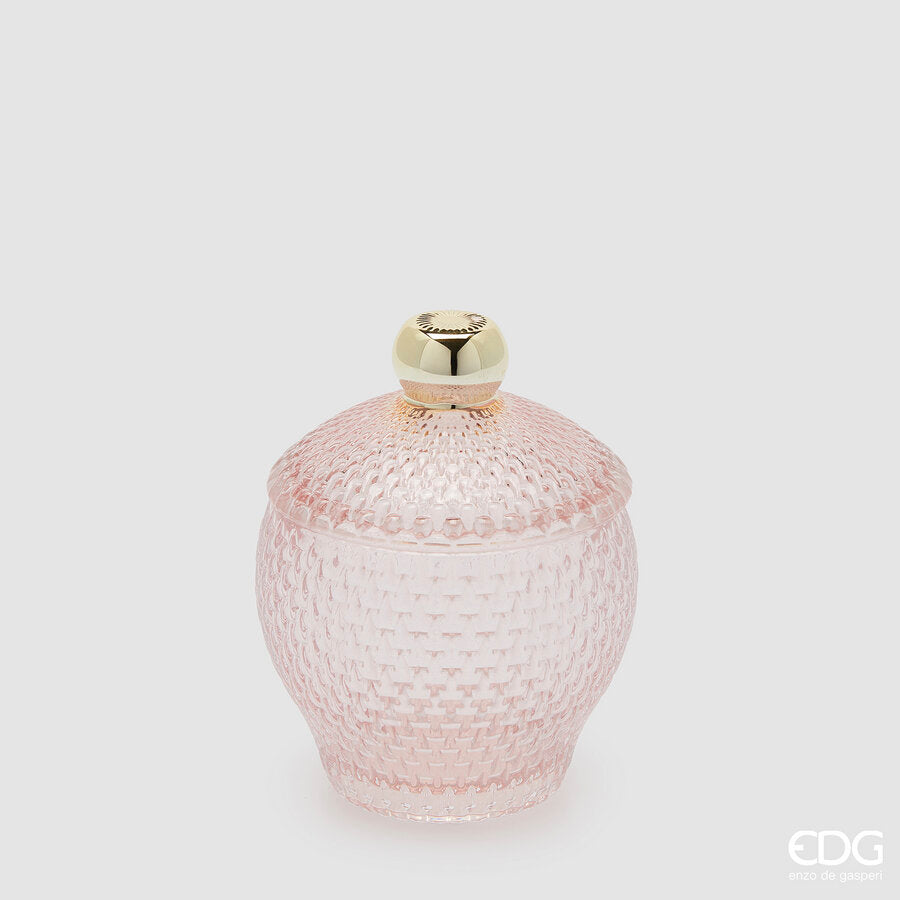 edg enzo de gasperi edg enzo de gasperi contenitore decorativo micro quadretti bombato h 145 cm d 105 cm rosa ean 8059824610492