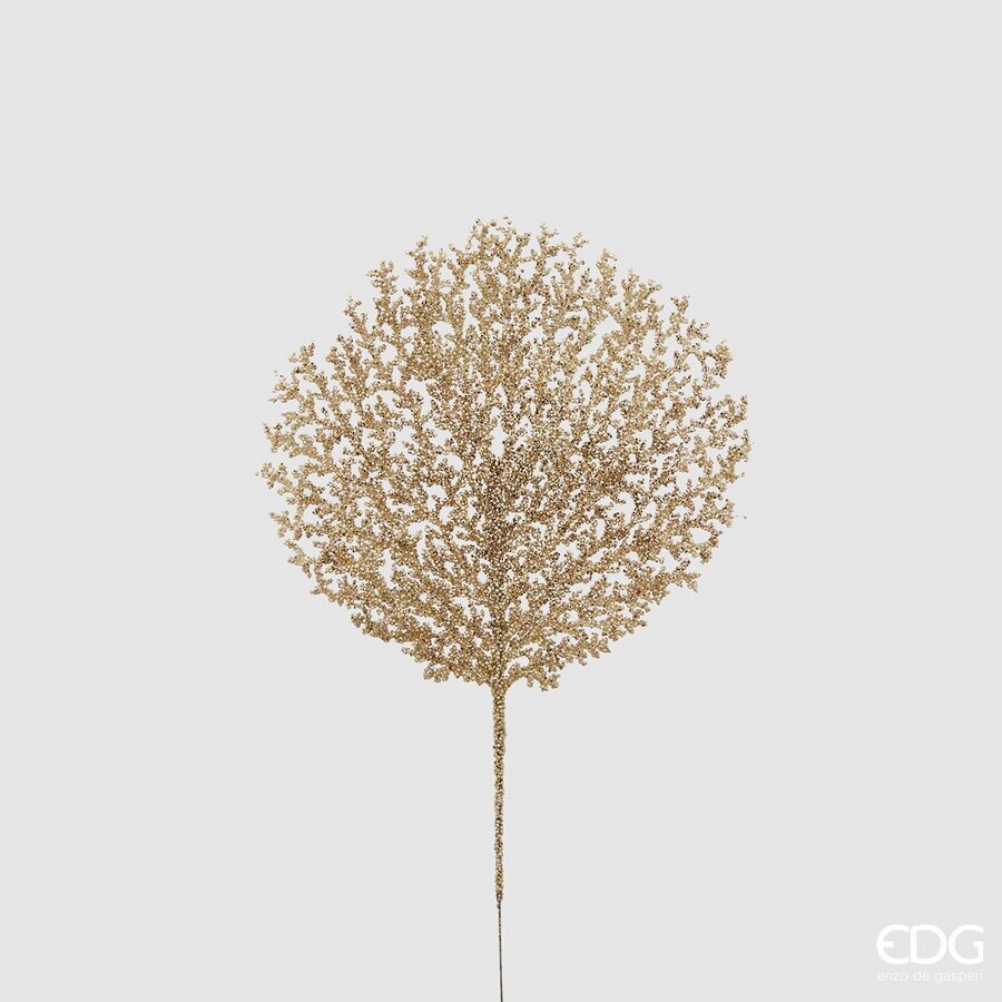 edg enzo de gasperi edg enzo de gasperi corallo bell ramo di natale h 48 cm champagne ean 8059824058461