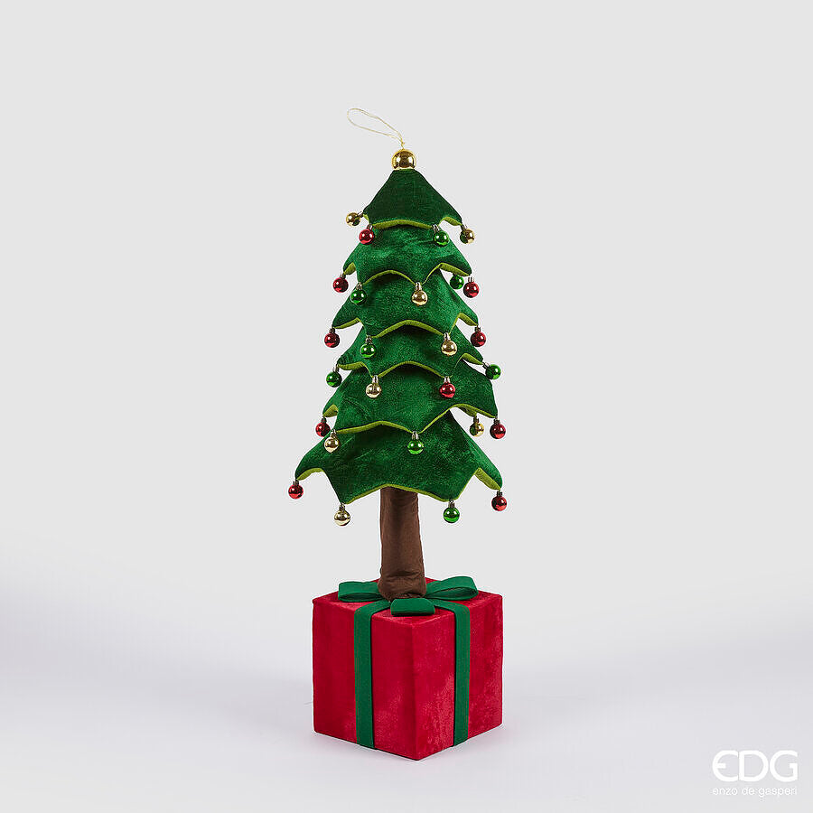 edg enzo de gasperi edg enzo de gasperi decoro pino di natale su pacco da appendere h 110 cm telescopico green ean 8059824520951