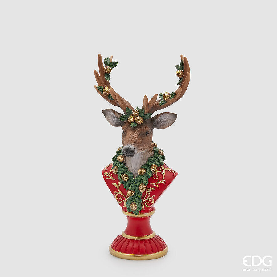 edg enzo de gasperi edg enzo de gasperi decoro renna natale h 33 cm l 16 cm l 125 cm multicolor ean 8059824540737
