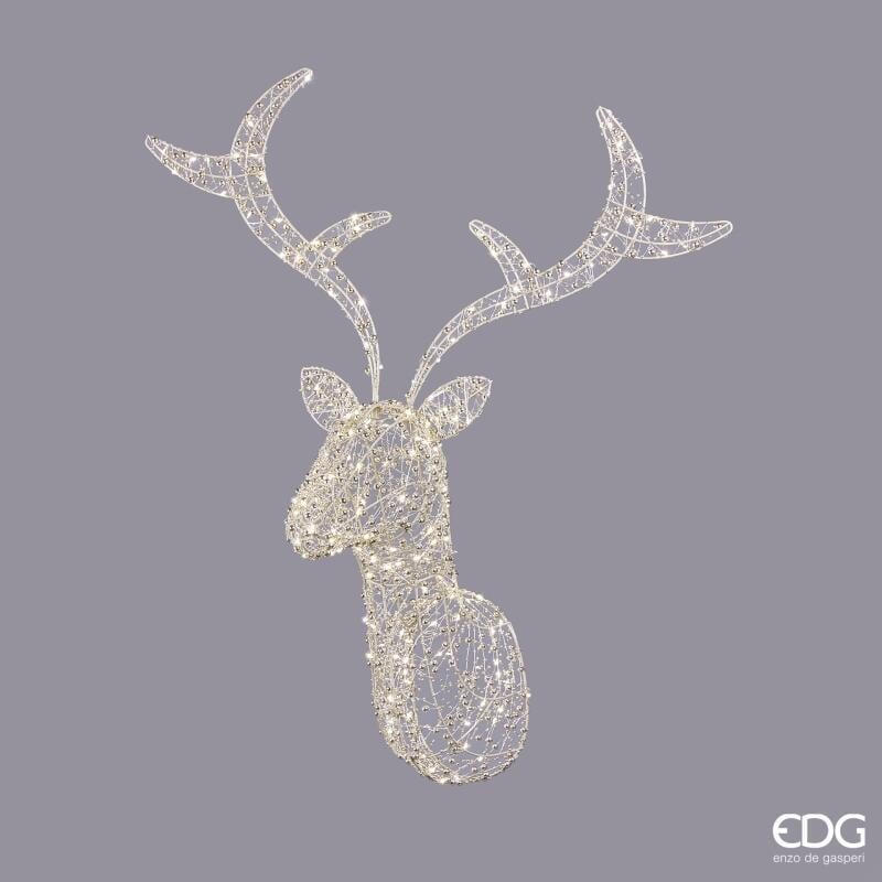 edg enzo de gasperi edg enzo de gasperi decoro renna pearls natale 200 microled h 75 cm l 60 cm l 30 i44 light gold ean 8059824546869