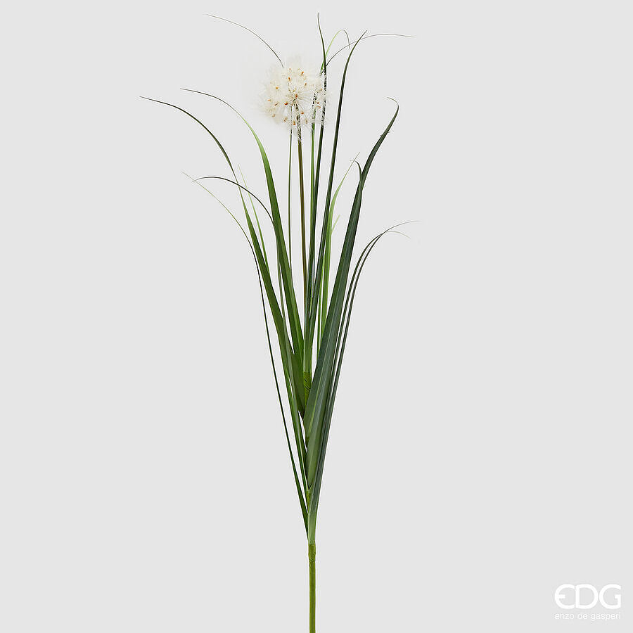 edg enzo de gasperi edg enzo de gasperi festucca ramo tarassaco artificiale h 128 cm bianco verde ean 8059824451965