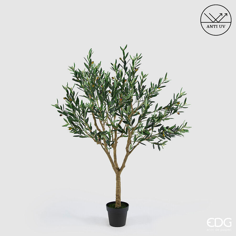 edg enzo de gasperi edg enzo de gasperi olivo con vaso h 157 cm pianta artificiale anti uv verde ean 8059824607614