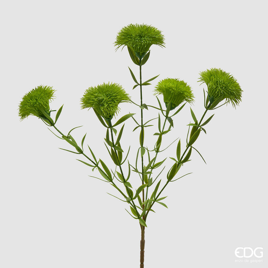 edg enzo de gasperi edg enzo de gasperi pianta artificiale dianthus cespuglio x5 h 44 cm light green pianta decorativa realistica design moderno ean 8059824668561