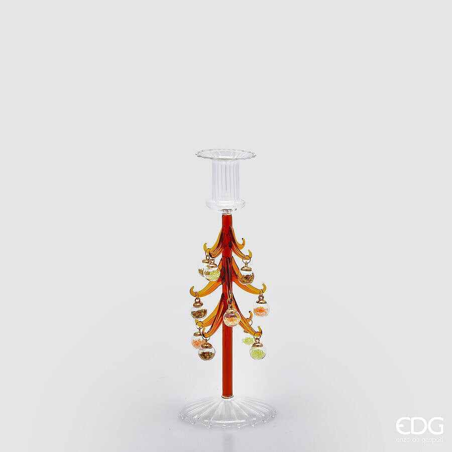 edg enzo de gasperi edg enzo de gasperi portacandela pino di natale h 245 cm d 9 cm brown ean 8059824571953