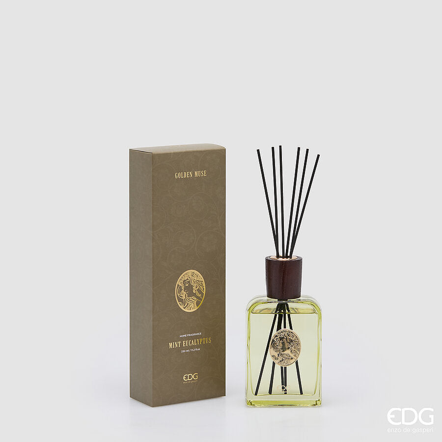 edg enzo de gasperi edg enzo de gasperi profumatore ambiente bottiglia diva 330 ml menta ed eucalipto diffusore fragranza design elegante ean 8059824656100