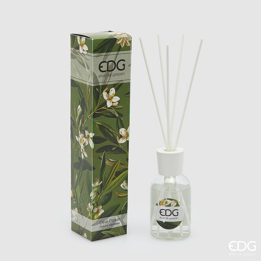 edg enzo de gasperi edg enzo de gasperi profumatore bottiglia 100 ml con bastoncini olive flower ean 8059824454621