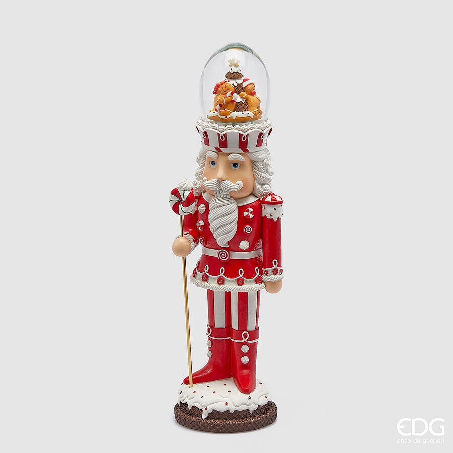 edg enzo de gasperi edg enzo de gasperi sfera acqua soldatino di natale h 485 cm musica movimento led white red ean 8059824402769