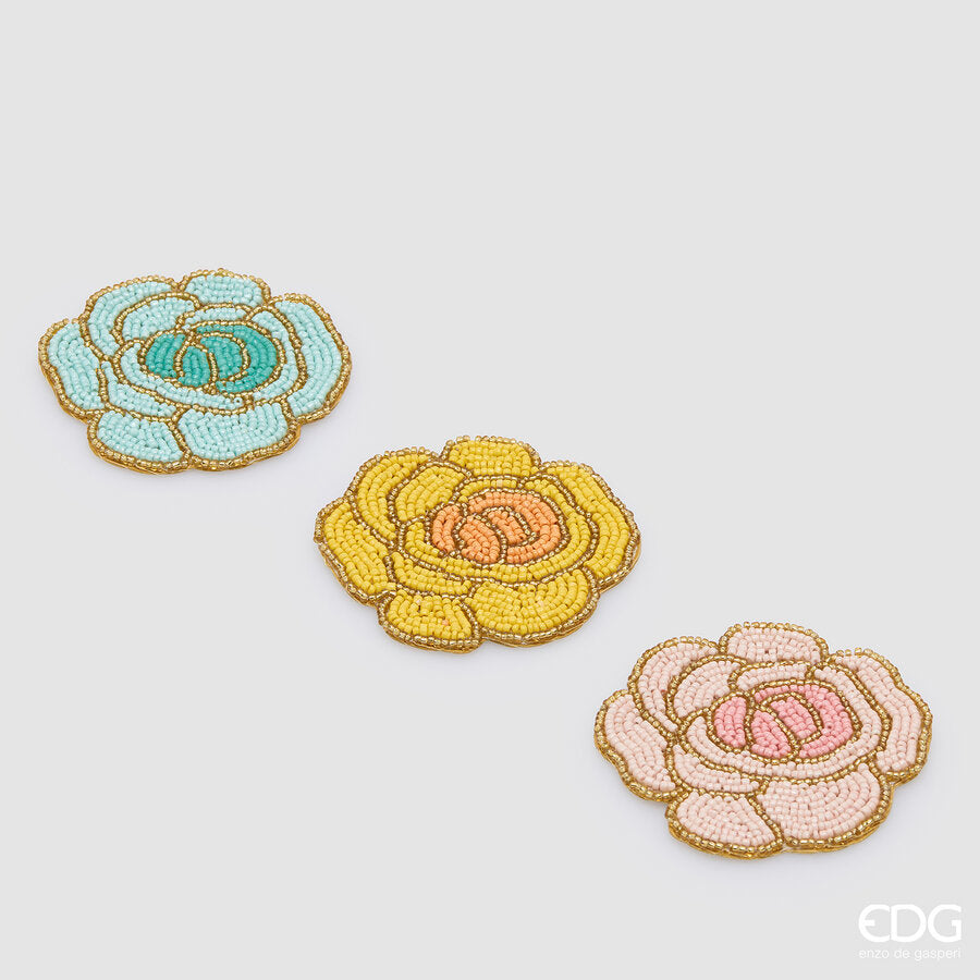 edg enzo de gasperi edg enzo de gasperi sottobicchiere camelia rotondo ass d 10 cm multicolor 1 pz ean 8059824638403