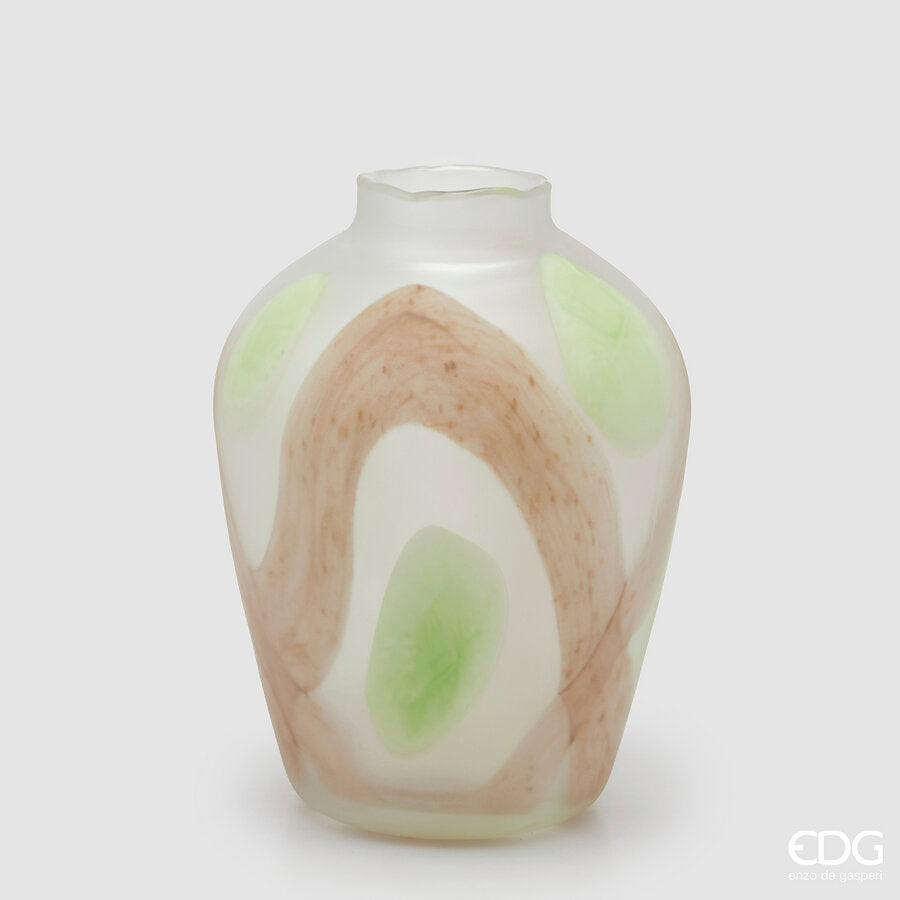 edg enzo de gasperi edg enzo de gasperi vaso macula anfora h 32 cm d 25 cm waterproof vetro mix verde ean 8059824618832